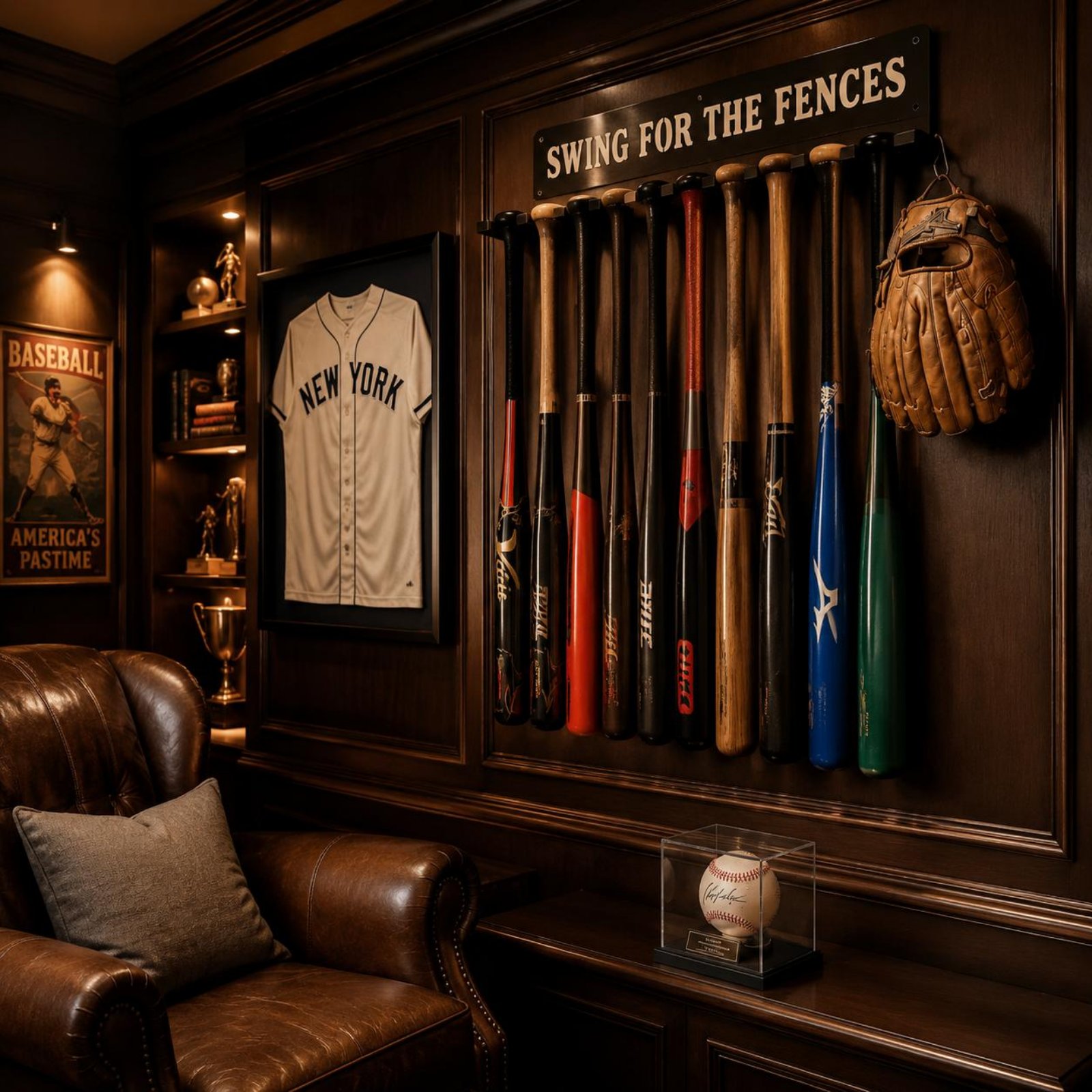Sports Equipment Storage - 14 Bats 14 Sports Equipment Storage