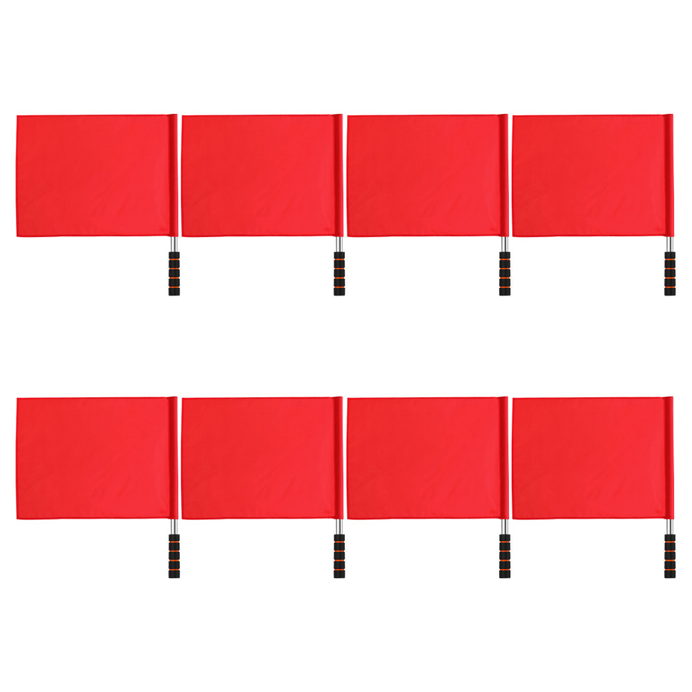 Sports Equipment That Starts With A - 8Pcs Vibrant Red Hand Signal Flags