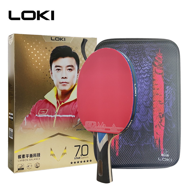 Padel Racket Carbon - Loki 7 Star Table Tennis Racket