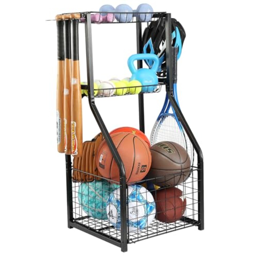 Sports Equipment Storage - Sports Equipment Organizer for Garage OrganizationBall