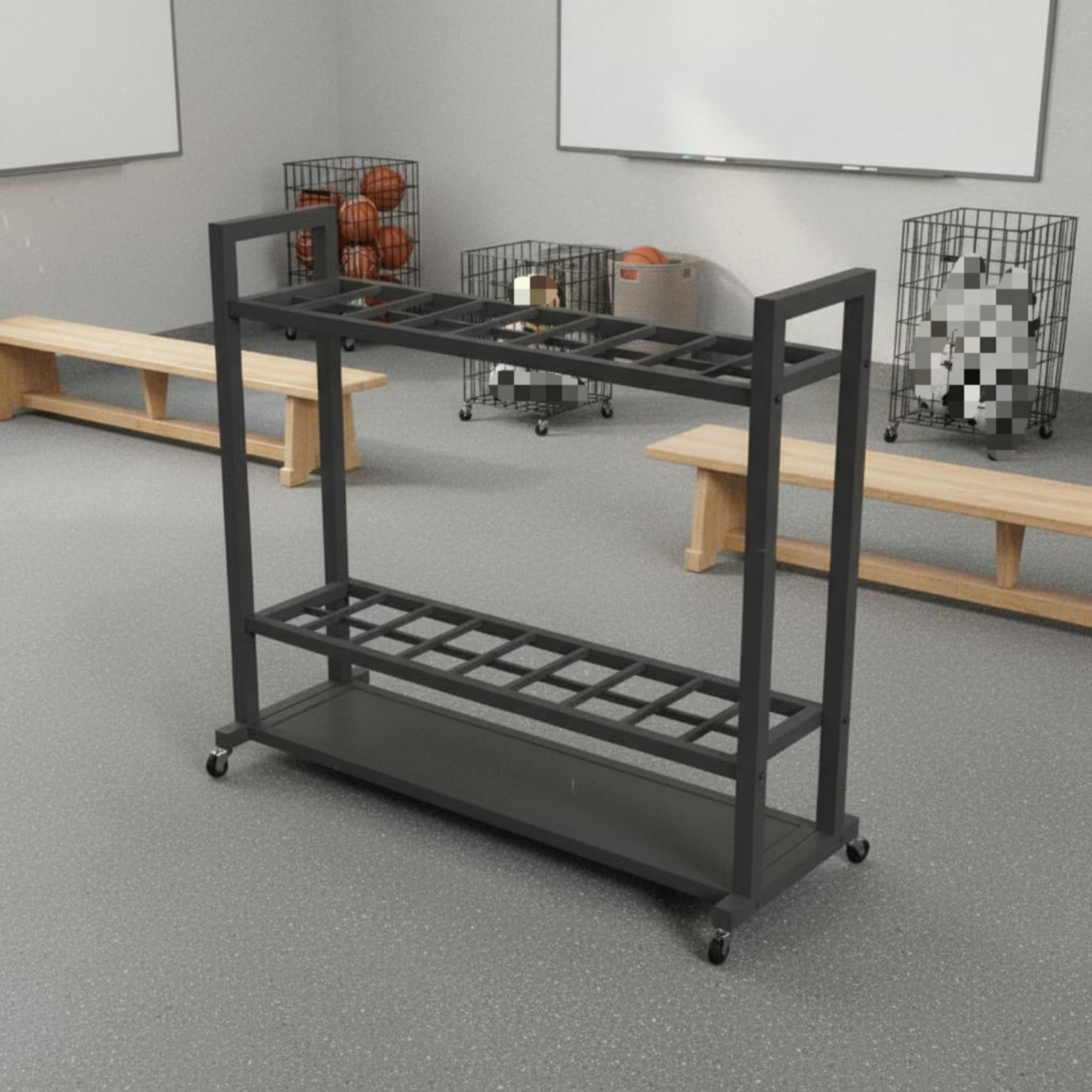 Lacrosse Stick Rack Solid Base - Sports Equipment Locker incelemesi ve fiyatı