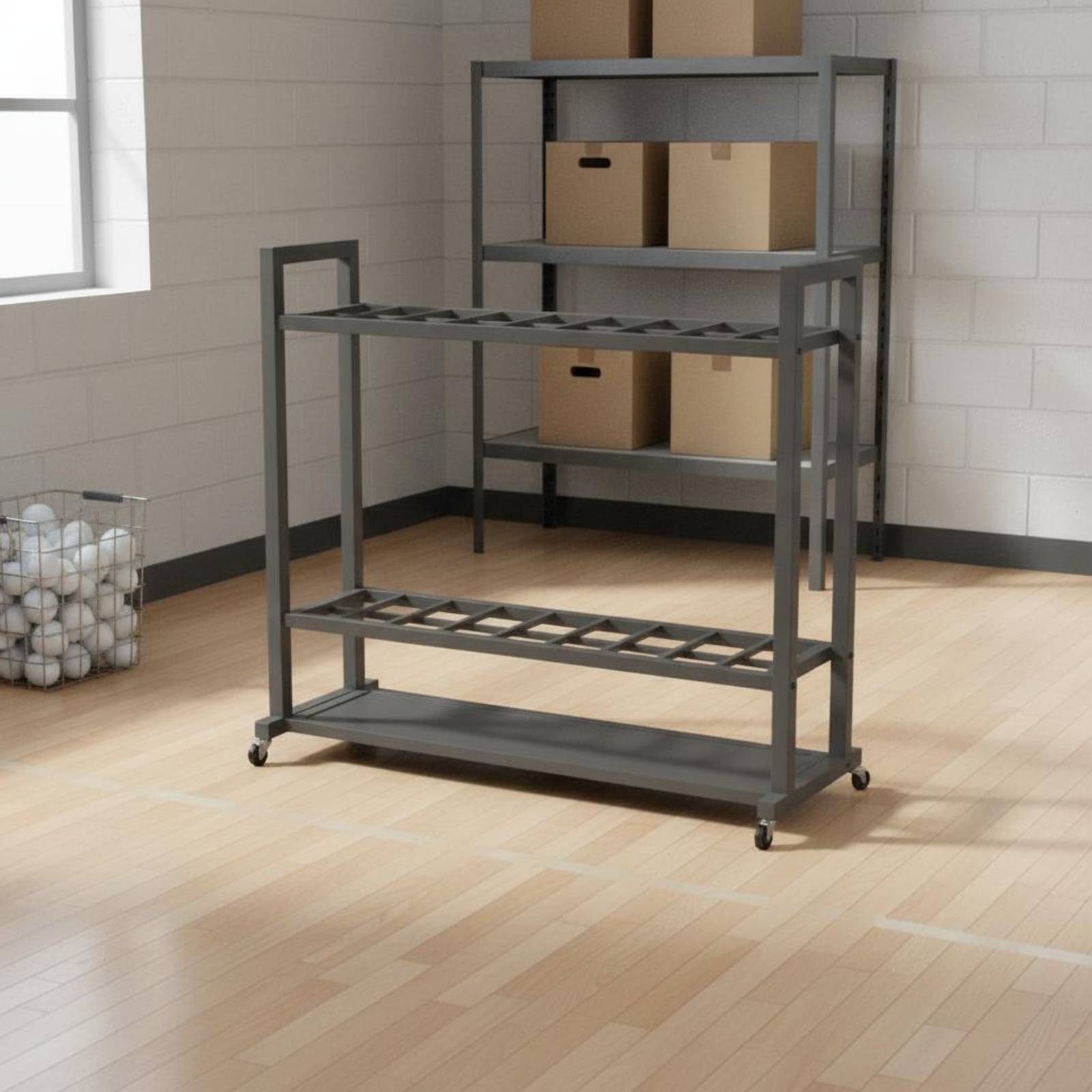 Lacrosse Stick Rack Solid Base - Sports Equipment Locker incelemesi ve fiyatı