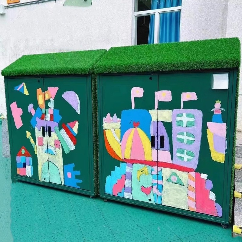 Kindergarten outdoor graffiti  - Sports Equipment Locker incelemesi ve fiyatı