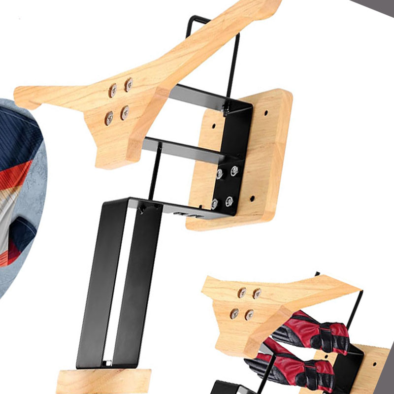 Wood Motorcycle Helmet Holder  - Sports Equipment Storage incelemesi ve fiyatı