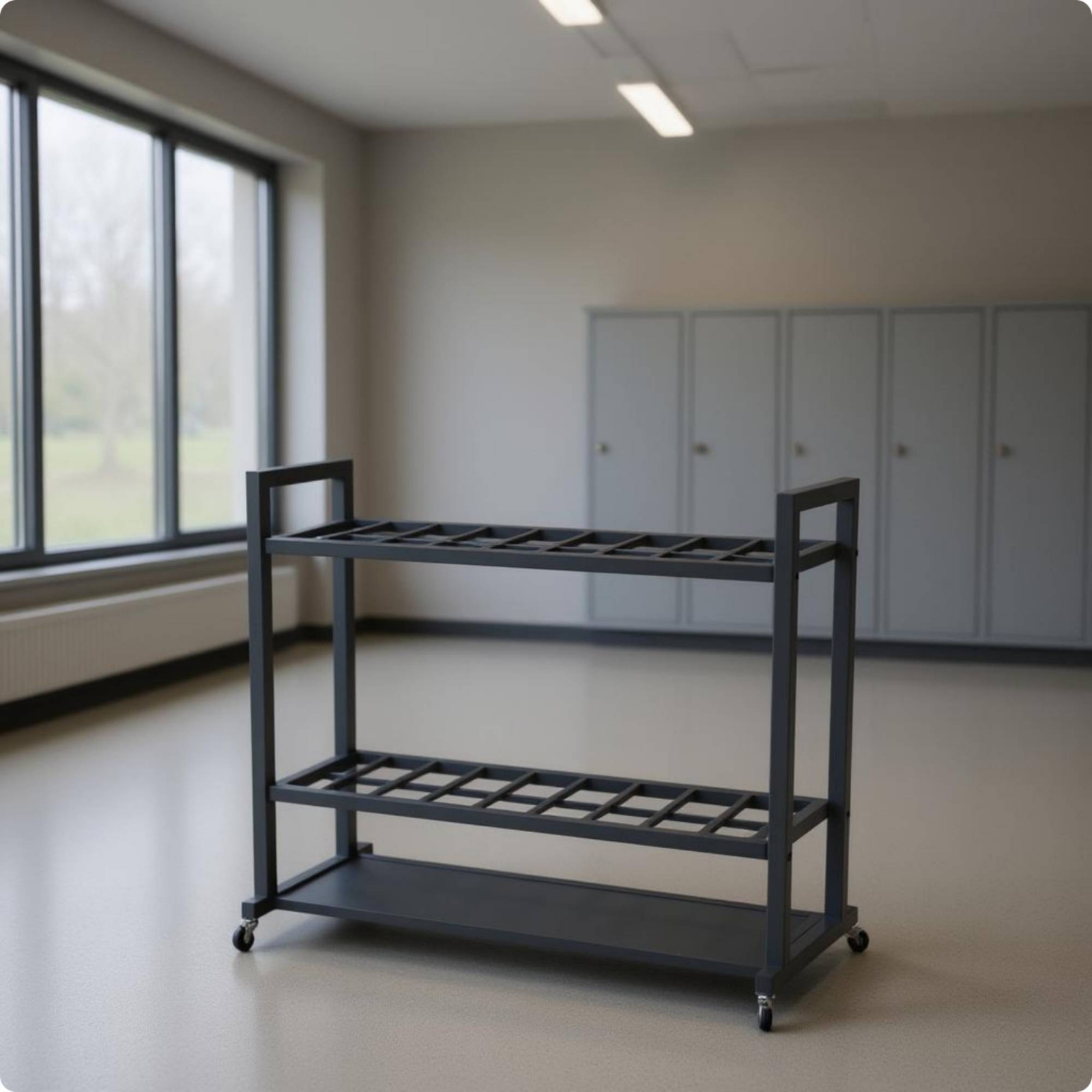 Lacrosse Stick Rack Caster Whe - Sports Equipment Locker incelemesi ve fiyatı