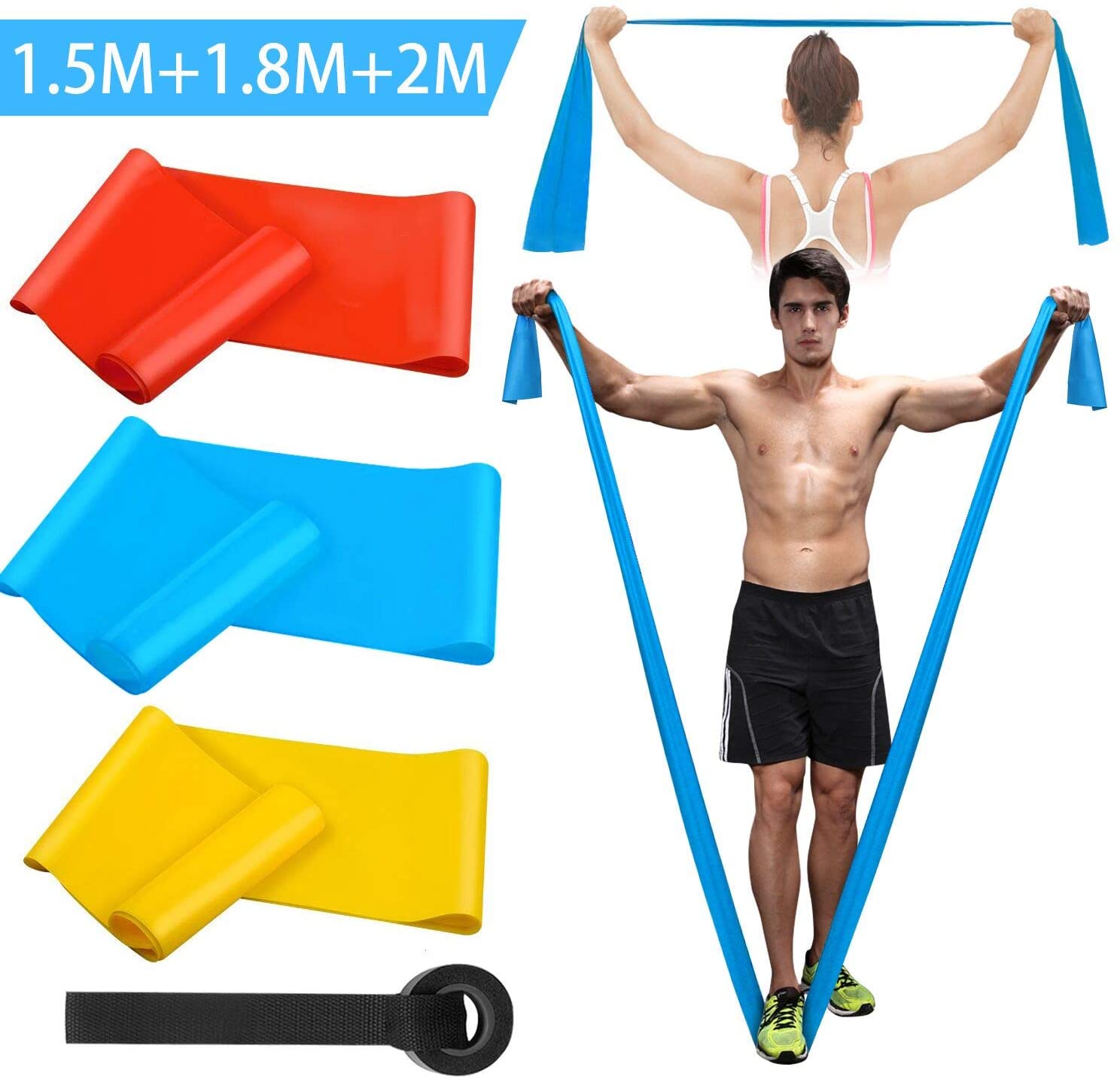 Elastic Fitness Bands 3Pcs Res - Sports Equipment Supplies incelemesi ve fiyatı