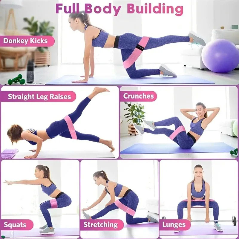 3Pcs Fabric Resistance Hip Boo - Sports Equipment Supplies incelemesi ve fiyatı