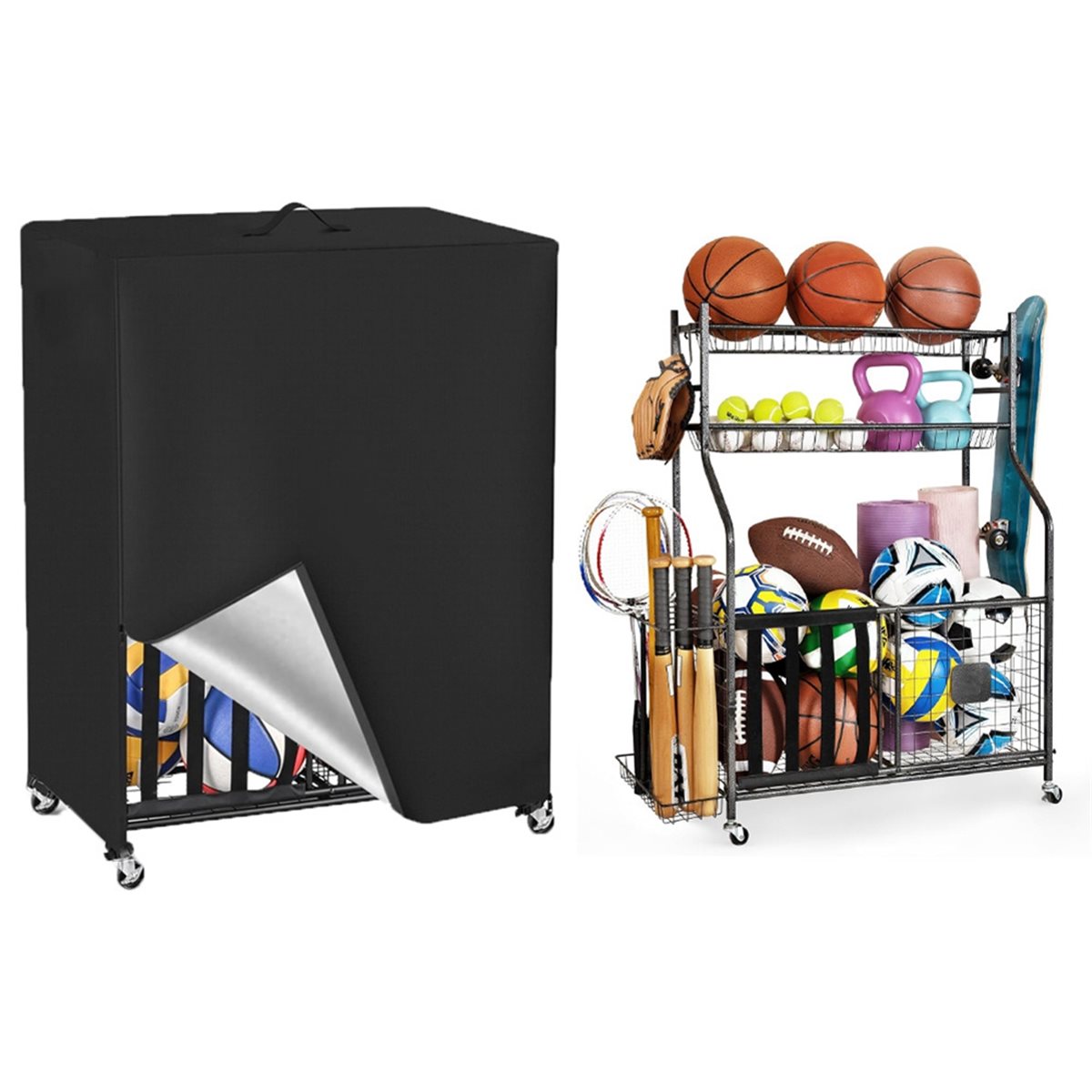 Basketball Rack Cover Garage S - Sports Equipment Storage incelemesi ve fiyatı