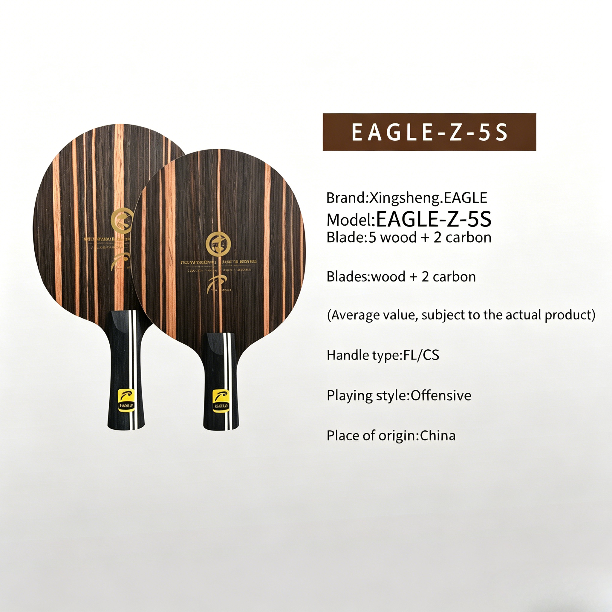 EAGLE-Z-5S 7-Ply Table Tennis  - Padel Racket Carbon incelemesi ve fiyatı