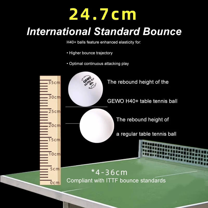 GEWO ULTRA SLP Seamless Table  - Ping Pong Ball Set incelemesi ve fiyatı