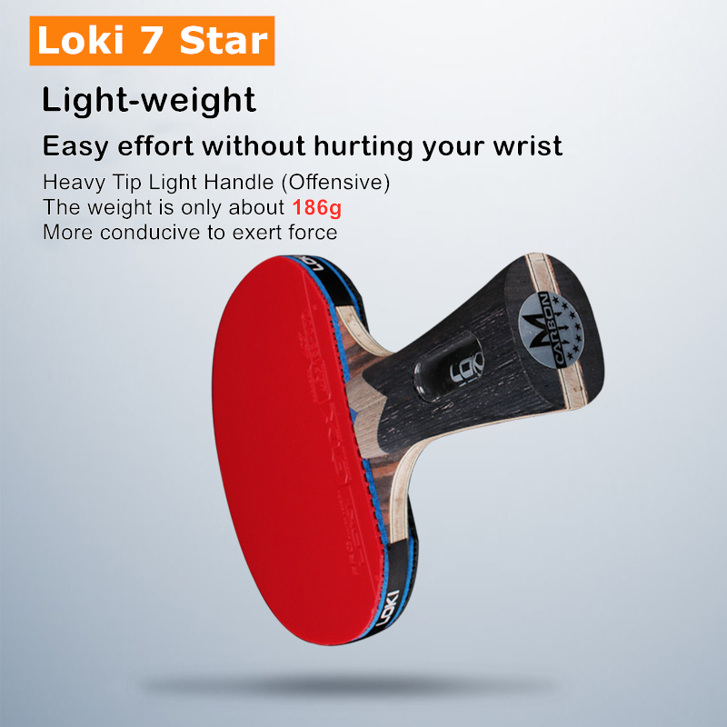 Loki 7 Star Table Tennis Racke - Padel Racket Carbon incelemesi ve fiyatı