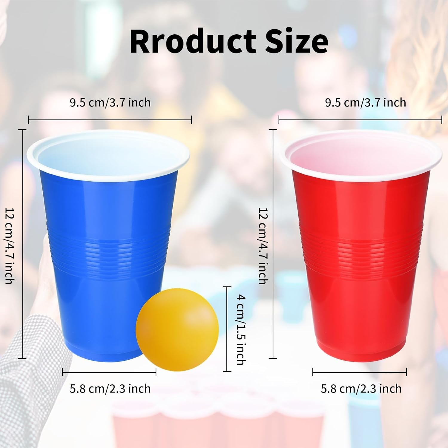 Cup Pong Game Set 22 Pcs 16 Oz - Ping Pong Ball Set incelemesi ve fiyatı