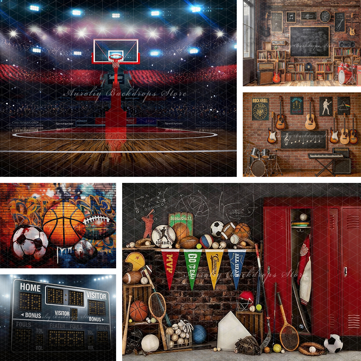 Sports Basketball Court Locker - Sports Equipment Background incelemesi ve fiyatı
