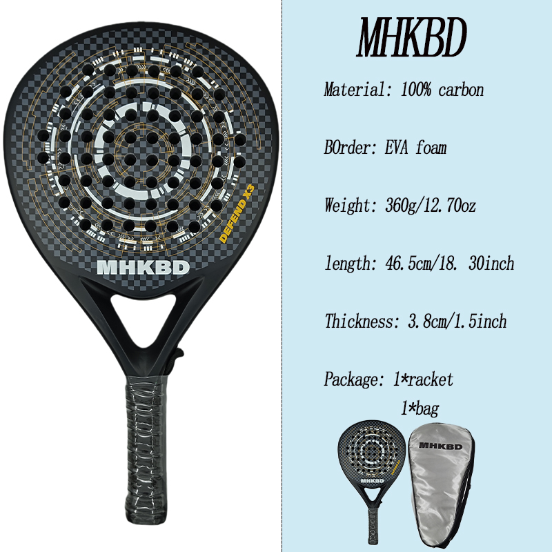 MHKBD Carbon Fiber Padel Racke - Padel Racket Carbon incelemesi ve fiyatı