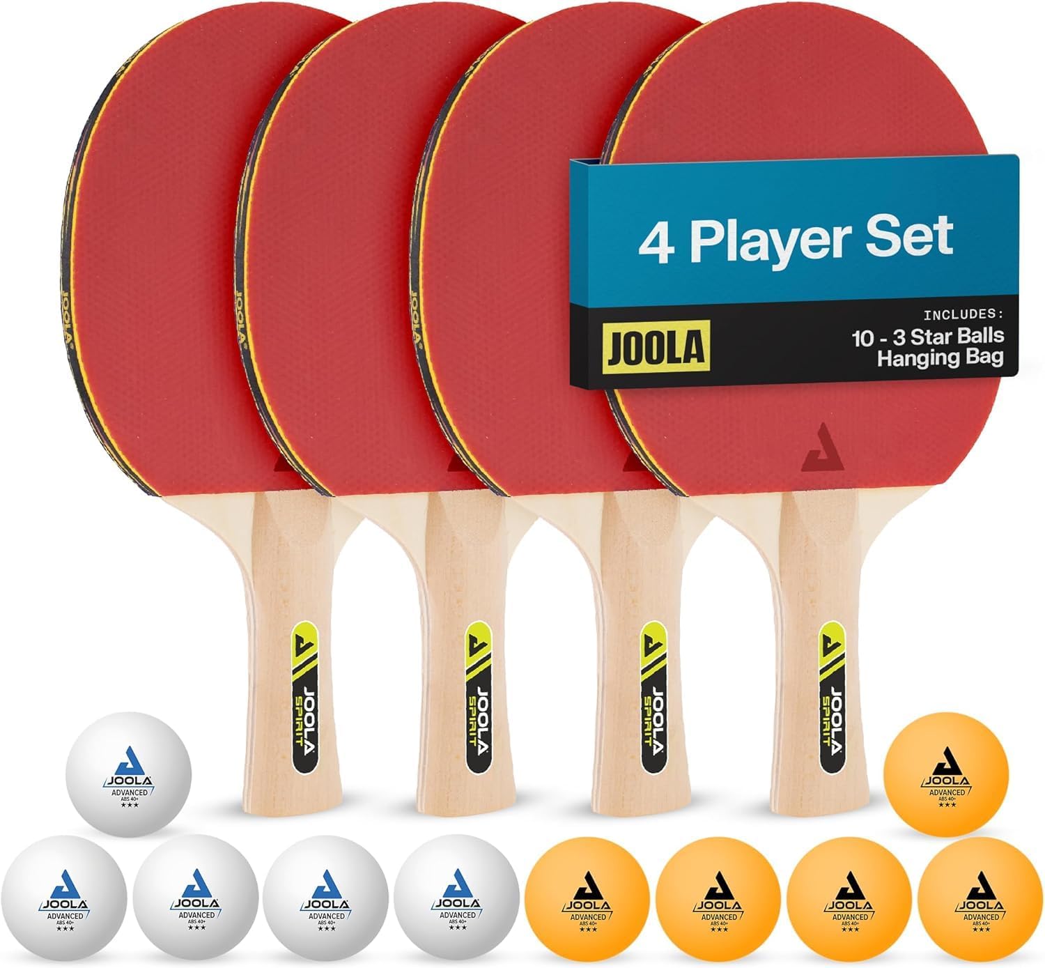Table Tennis Paddles Set of 4, - Ping Pong Ball Set incelemesi ve fiyatı