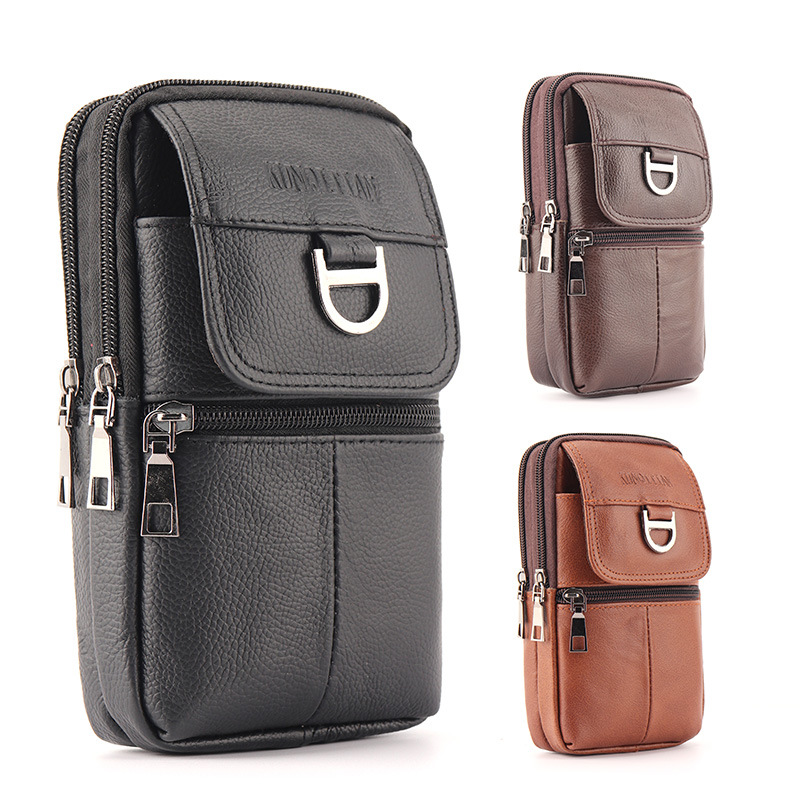 Men's leather waist bag - Larg - Sports Equipment Storage incelemesi ve fiyatı