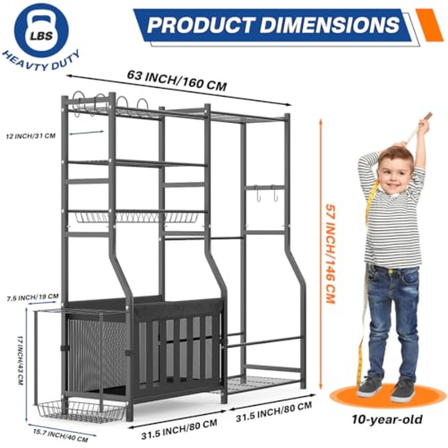 Heavy Duty Garage Sports Equip - Sports Equipment Storage incelemesi ve fiyatı